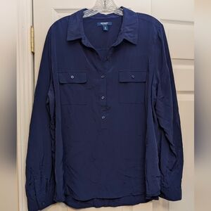 Old Navy Women's Navy Blouse
